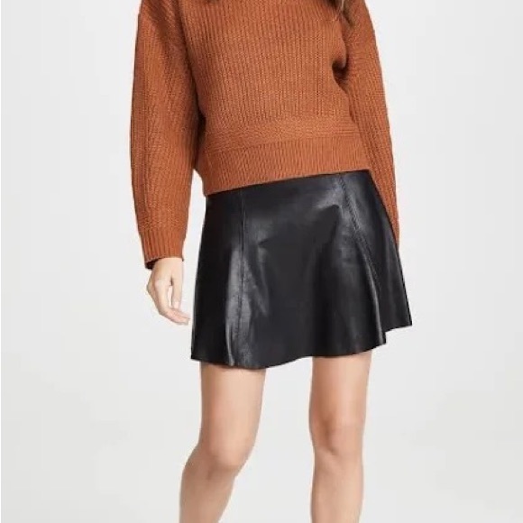 SPANX Dresses & Skirts - NWT Spanx Faux Leather Skater Skirt Small